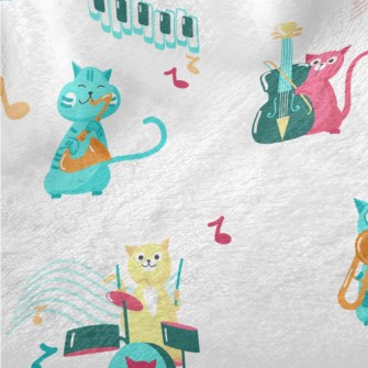 Cat Playing Musical Instrument Minky