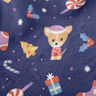 Funny Dressed Up Chihuahua Minky