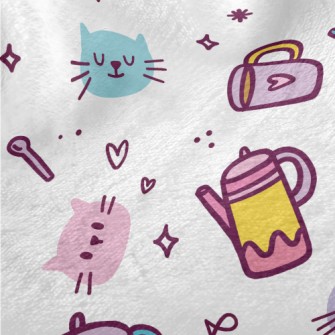 Kitten Family Afternoon Tea Minky