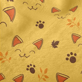 Squinting Cat Face Minky