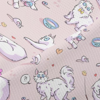 Surprised Cat Playing Piqué