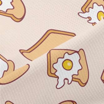 Toast With Poached Eggs Piqué