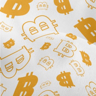 Funny Bitcoin Symbols Lightweight Performance Linen