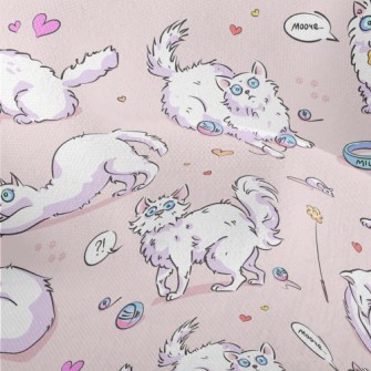 Surprised Cat Playing Lightweight Performance Linen