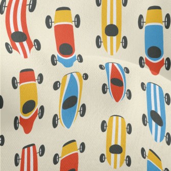 Striped Colorful Racing Car Lightweight Performance Linen