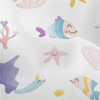 Colorful Fish Underwater Kingd Lightweight Performance Linen
