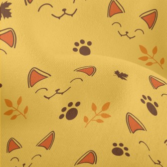 Squinting Cat Face Lightweight Performance Linen