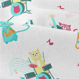 Cat Playing Musical Instrument Modern Jersey