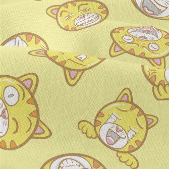Exaggerated Funny Striped Cat Modern Jersey