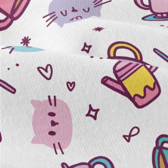 Kitten Family Afternoon Tea Modern Jersey