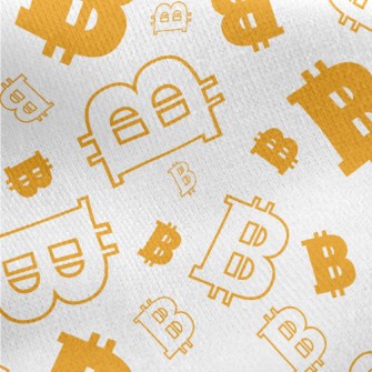 Funny Bitcoin Symbols Jersey Backed Fleece