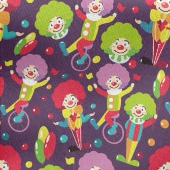 Funny Clown Jersey Backed Fleece
