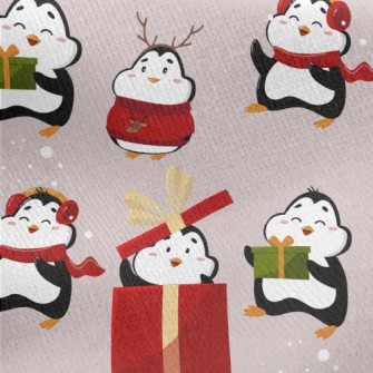 Exciting Gift Penguin Jersey Backed Fleece