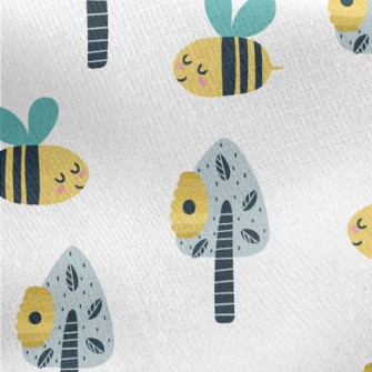 Hard Working Bee Jersey Backed Fleece
