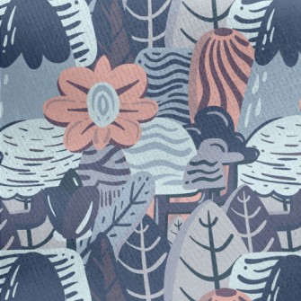 Psychedelic Art Hill Jersey Backed Fleece