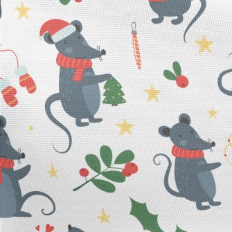 Happy Christmas Mouse Pongee