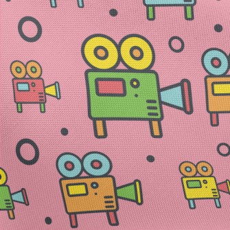 Colorful Movie Camera Pongee