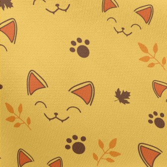 Squinting Cat Face Pongee