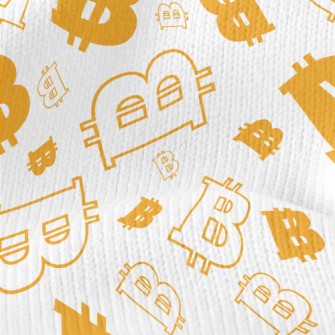 Funny Bitcoin Symbols Stretch Jersey