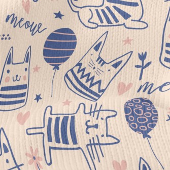 Simple Line Cute Cat Stretch Jersey