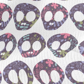 Cute Flower Skull Stretch Jersey