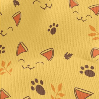 Squinting Cat Face Stretch Jersey