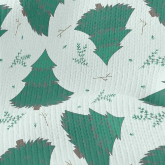 European Fir Trees Stretch Jersey