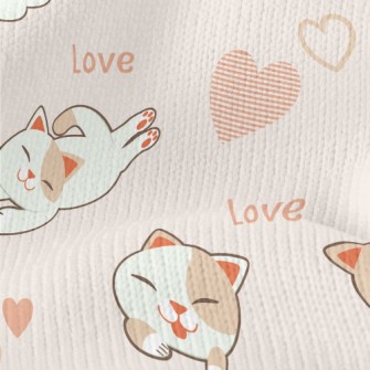 Playing Coquettishly With Cats Stretch Jersey