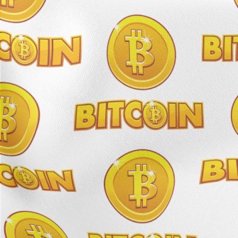 Virtual Bitcoin Lightweight Cotton Poplin