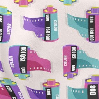 Colorful Negatives Lightweight Cotton Poplin