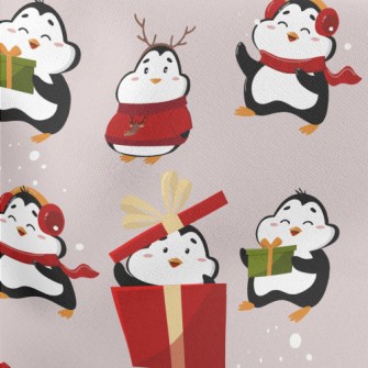 Exciting Gift Penguin Lightweight Cotton Poplin
