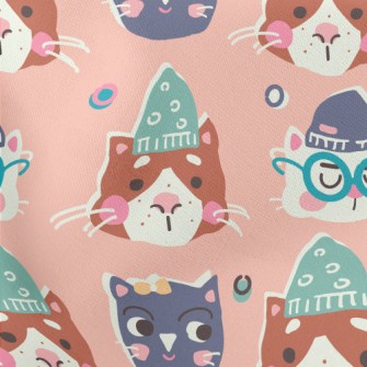 Proud Expression Kitten Lightweight Cotton Poplin
