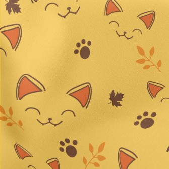 Squinting Cat Face Lightweight Cotton Poplin