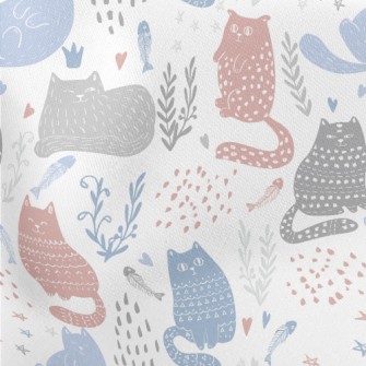 Lazy Totem Cat Lightweight Cotton Poplin