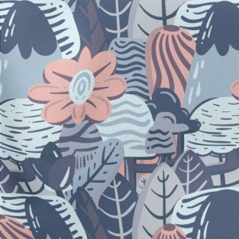 Psychedelic Art Hill Lightweight Cotton Poplin