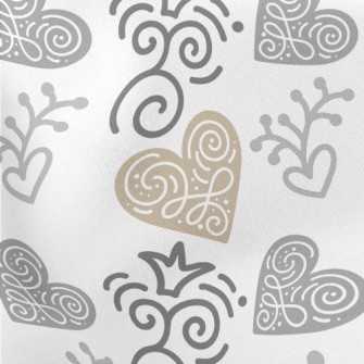 Mysterious Line Heart Lightweight Cotton Poplin