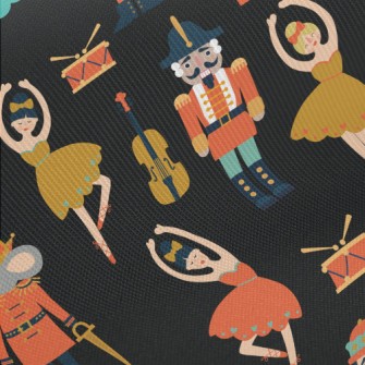 Nutcracker Ballet Girl Midweight Cotton Poplin
