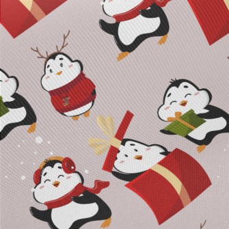 Exciting Gift Penguin Midweight Cotton Poplin