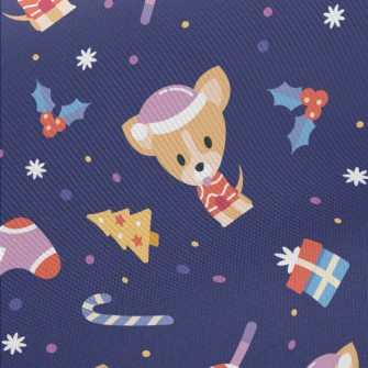 Funny Dressed Up Chihuahua Midweight Cotton Poplin