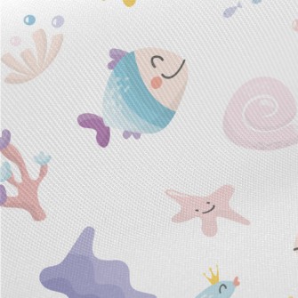 Colorful Fish Underwater Kingd Midweight Cotton Poplin