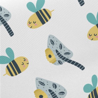 Hard Working Bee Midweight Cotton Poplin