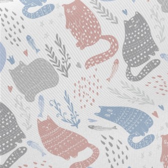 Lazy Totem Cat Midweight Cotton Poplin
