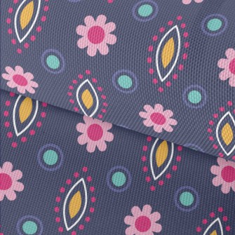 Polka Dot Changing Flowers Waterproof Oxford