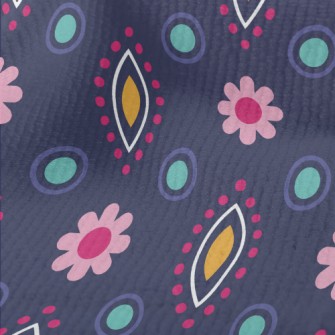 Polka Dot Changing Flowers Terry