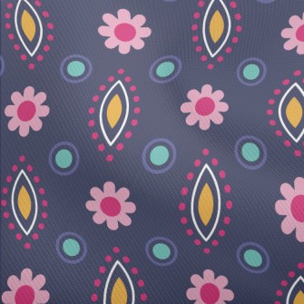 Polka Dot Changing Flowers Dobby