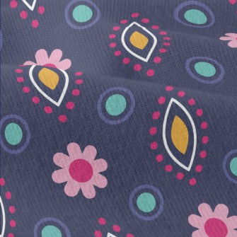 Polka Dot Changing Flowers Modern Jersey