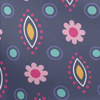 Polka Dot Changing Flowers Pongee