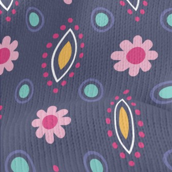 Polka Dot Changing Flowers Stretch Jersey