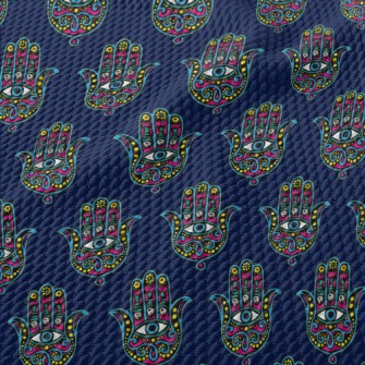 Mysterious Eye Palm Birdseye Piqué