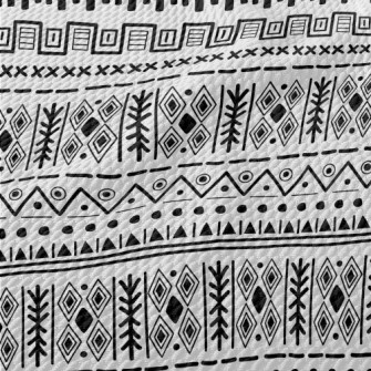 Mysterious Ethnic Pattern Birdseye Piqué